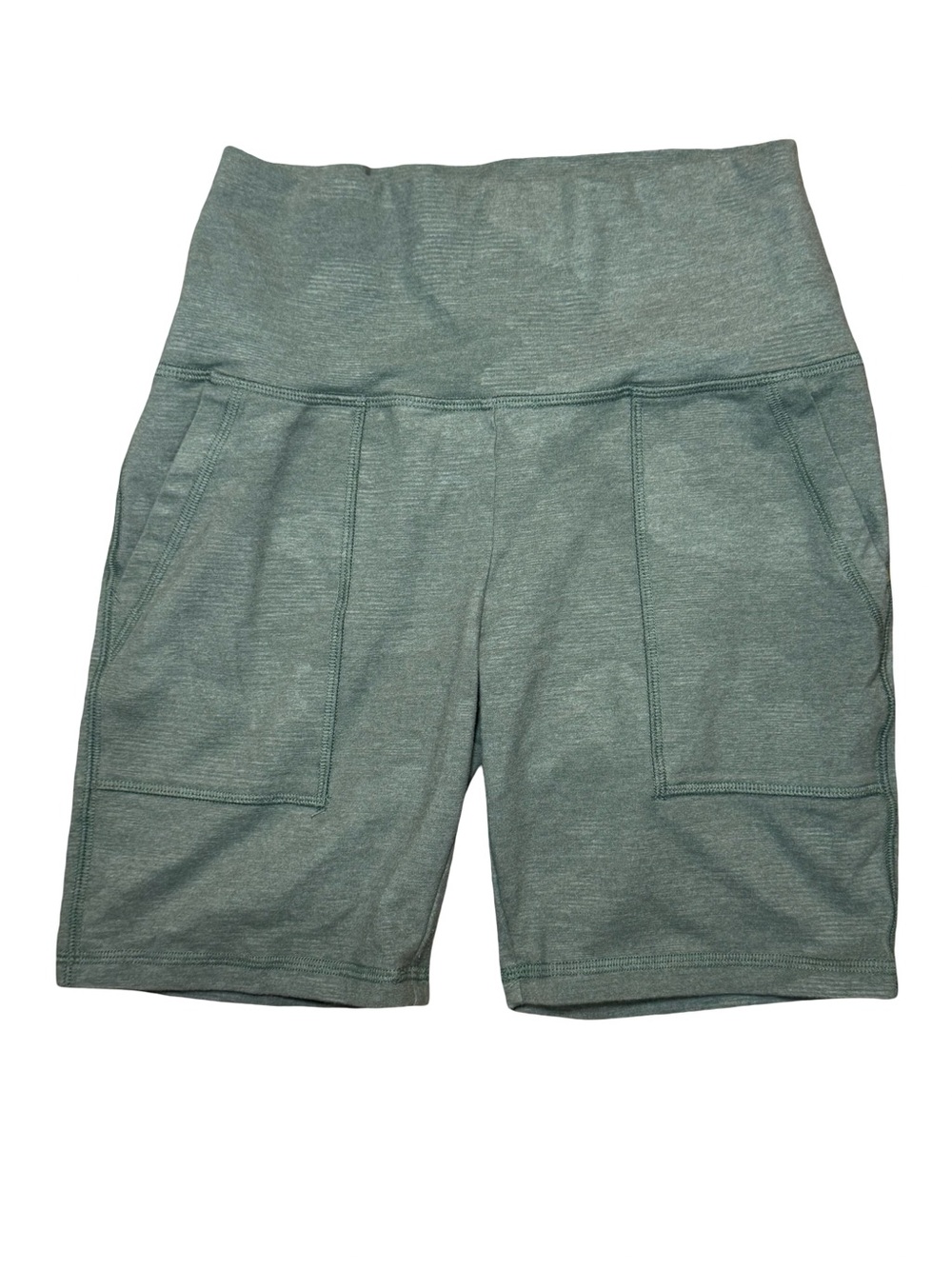 ▫️🫒 aerie High-Rise Pocketed Biker Shorts in Sage Green 🫒▫️ - Picture 1 of 6
